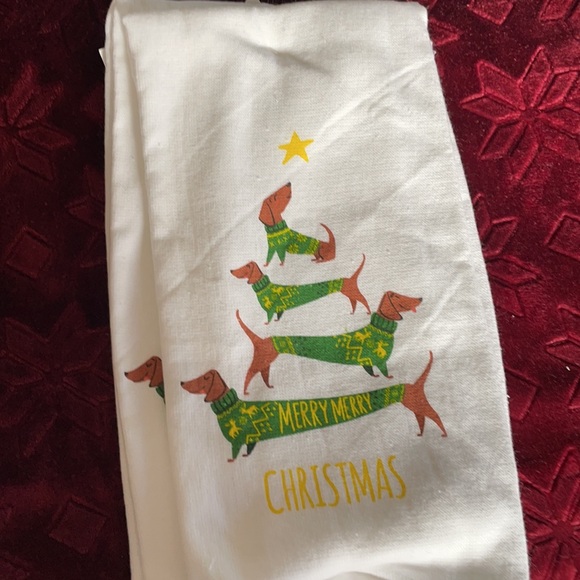 colordrift Other - Dachshund holiday kitchen towels